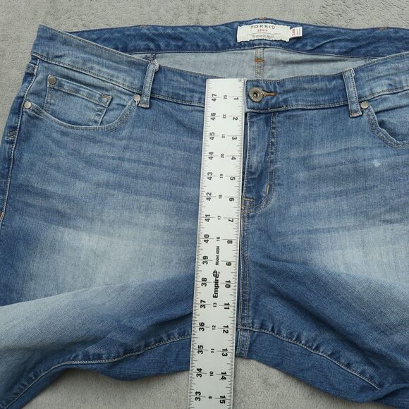 Torrid Jeans Women's Size 24R Blue High-Rise Skinny Denim 31" Inseam Stretch - Picture 8 of 16